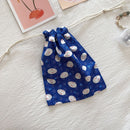 Dear Travel Storage Bag Cotton Multi-Purpose BYBY-198 Blue background bunny-cotton material