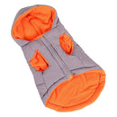 Dog Vest Cotton Winter Warm Waterproof Pet Clothing Gray S