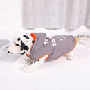 Dog Vest Cotton Winter Warm Waterproof Pet Clothing Gray S