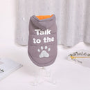Dog Vest Cotton Winter Warm Waterproof Pet Clothing Gray M