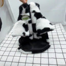 Pet Dog Warm Polyester Coat Small Breed Winter Cow grass L