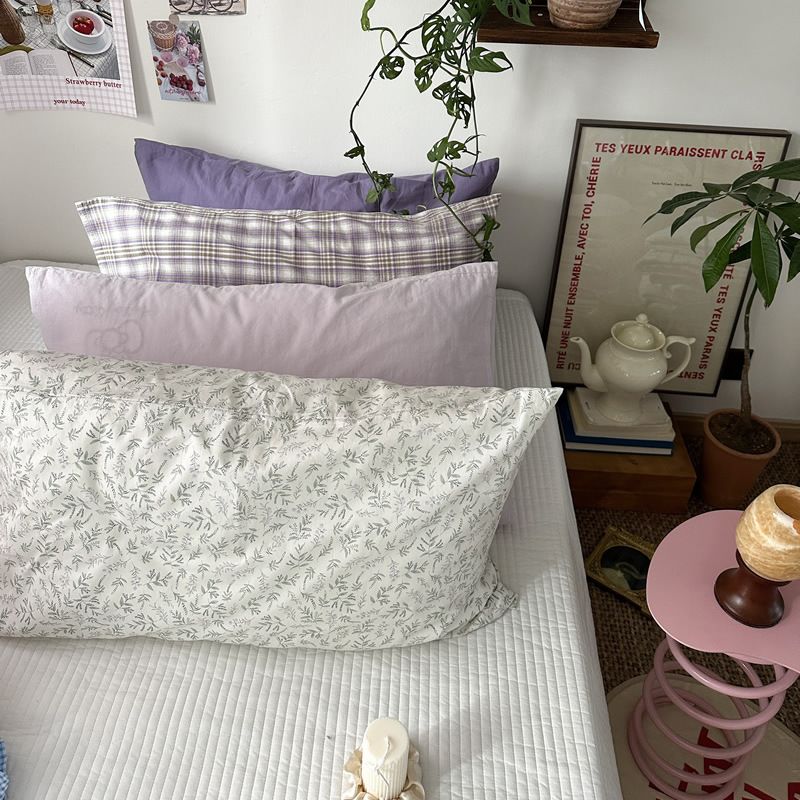 Pure Cotton Pillowcase 48x74cm Fat L 48*74 single pillowcase