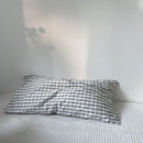 Pure Cotton Pillowcase 48x74cm Scattered gray grid L 48*74 single pillowcase