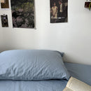 Pure Cotton Pillowcase 48x74cm Tannin blue L 48*74 single pillowcase