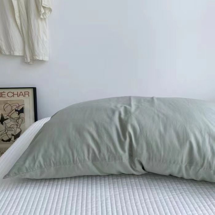 Pure Cotton Pillowcase 48x74cm Green L 48*74 single pillowcase