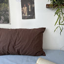 Pure Cotton Pillowcase 48x74cm Mocha L 48*74 single pillowcase