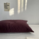 Pure Cotton Pillowcase 48x74cm Dark purple L 48*74 single pillowcase