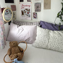 Pure Cotton Pillowcase 48x74cm Korean purple L 48*74 pillowcase 1 pair
