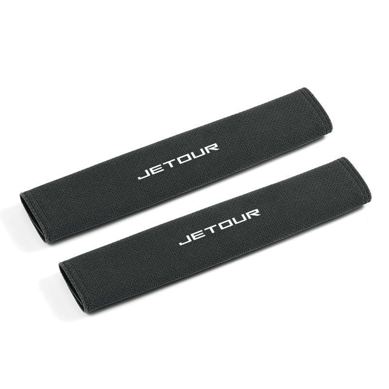 Jietu Safety Belt Shoulder Cover Super Fiber 31.2 * 6.5cm black pair
