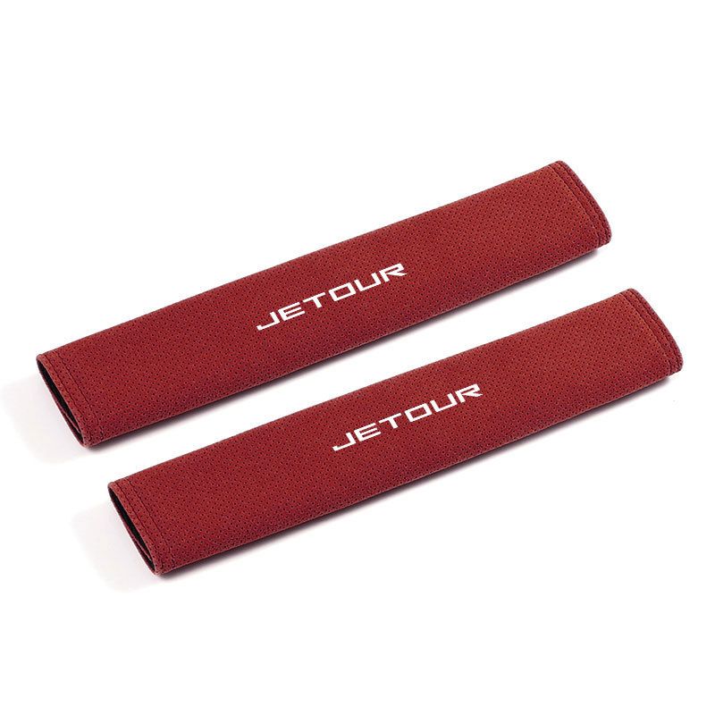 Jietu Safety Belt Shoulder Cover Super Fiber 31.2*6.5 wine red pairs
