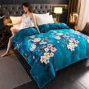 Milk Velvet Quilt Cover Double Sided Fleece Flower fall 200X230cm
