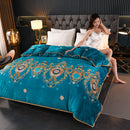 Milk Velvet Quilt Cover Double Sided Fleece European space 220x240cm