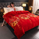 Milk Velvet Quilt Cover Double Sided Fleece Accompany for a lifetime 220x240cm