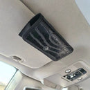 Genuine Leather Car Glasses Clip Sun Visor Holder Black (car logo optional)