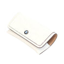 Genuine Leather Car Glasses Clip Sun Visor Holder Black (car logo optional)