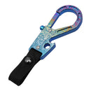 Titanium Alloy Keychain Press Multifunctional EDC. Tangcao color buckle + leather strip