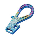 Titanium Alloy Keychain Press Multifunctional EDC. Tangcao color buckle + leather strip