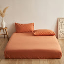 Poem snack Moon Fitted Sheet 100 Cotton Brushed Noble White Fitted Sheet 90*200 * 25cm