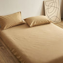 Poem snack Moon Fitted Sheet 100 Cotton Brushed Khaki Bed sheet 245*270
