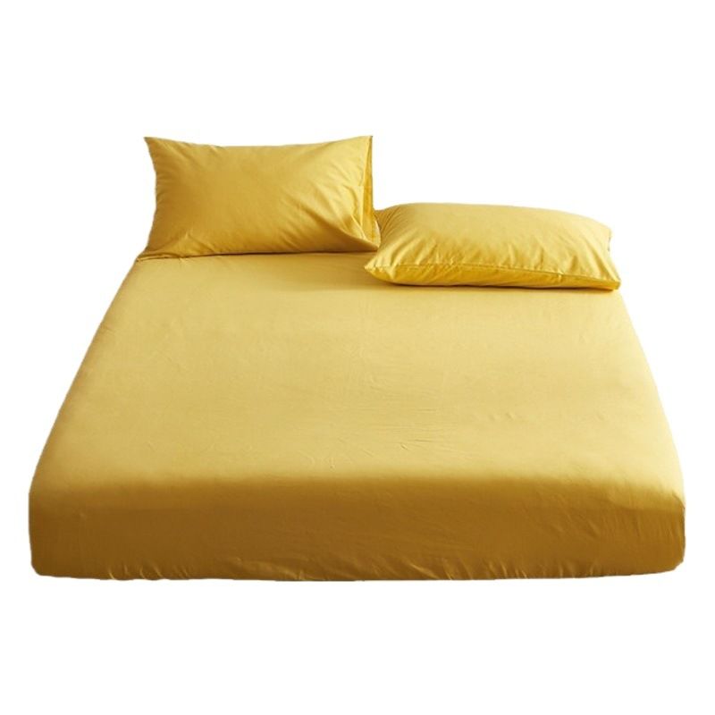 Poem snack Moon Fitted Sheet 100 Cotton Brushed Khaki Bed sheet 245*270