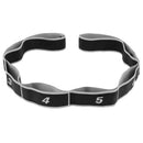 QZE 8-Segment Resistance Band for Adult Fitness Stretch Adult 8-segment elastic band Gray 4X90CM