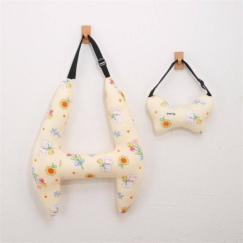 Car Sleeping Pillow Cotton Memory Foam Universal Sunflower rabbit suit