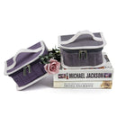 Canvas Makeup Storage Box 16 Compartments Travel Gray 17*12*9