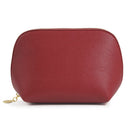 PU Leather Makeup Bag Custom Cube Waterproof Travel. Red