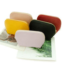 PU Leather Makeup Bag Custom Cube Waterproof Travel. Light purple
