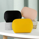 PU Leather Makeup Bag Custom Cube Waterproof Travel. Light purple