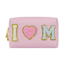 Cute PU Cube Makeup Bag Waterproof Travel Toiletry Light green