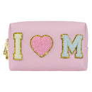 Cute PU Cube Makeup Bag Waterproof Travel Toiletry Light purple