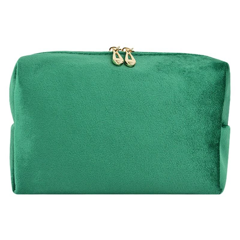 Dajia Velvet Makeup Bag Cube Travel Storage Green 18*11*7.5cm