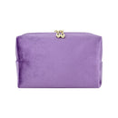 Dajia Velvet Makeup Bag Cube Travel Storage Violet 18*11*7.5cm