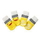 Foot art mouse Pet Socks Cartoon Anti Slip Pink Rabbit M [recommended foot width: approximately 4 cm] 2.5-6kg net weight