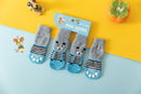 Foot art mouse Pet Socks Cartoon Anti Slip Blue Bear M [recommended foot width: approximately 4 cm] 2.5-6kg net weight