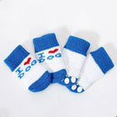 Foot art mouse Pet Socks Cartoon Anti Slip Blue love you Xl-super large [recommended within 5.5] 11-16kg within