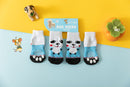 Foot art mouse Pet Socks Cartoon Anti Slip Blue Panda Xl-super large [recommended within 5.5] 11-16kg within
