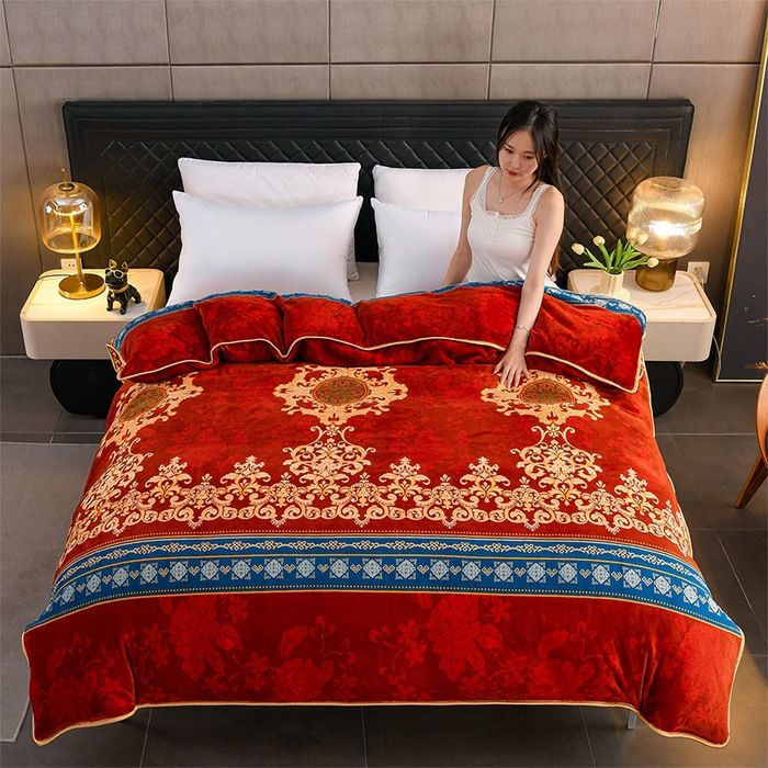 Milk Velvet Quilt Cover Double Sided Fleece Brake 200X230cm