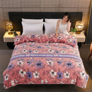 Milk Velvet Quilt Cover Double Sided Fleece Flower language 200X230cm
