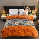 Milk Velvet Quilt Cover Double Sided Fleece Ginkgo leaf 180x220cm