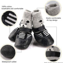 Rubber Dog Shoes Waterproof Anti Slip Blue bear shoes S small size comes with 4 straps. it is recommended that the shoe width is 3cm within 1.5kg