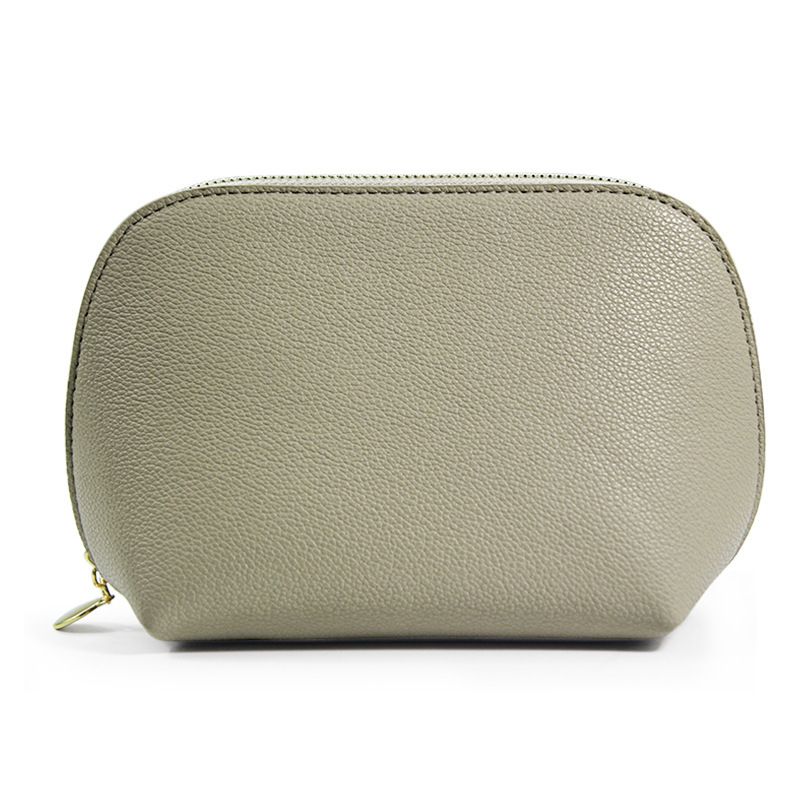 PU Leather Makeup Bag Custom Cube Waterproof Travel. Phantom gray