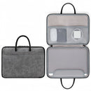14 Inch PU Leather Laptop Bag, Portable Waterproof Laptop Case, Full Opening and Closing Sleeve Handbag, Briefcase for MacBook Air, Ipad, Business Travel