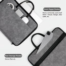 14 Inch PU Leather Laptop Bag, Portable Waterproof Laptop Case, Full Opening and Closing Sleeve Handbag, Briefcase for MacBook Air, Ipad, Business Travel