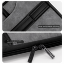14 Inch PU Leather Laptop Bag, Portable Waterproof Laptop Case, Full Opening and Closing Sleeve Handbag, Briefcase for MacBook Air, Ipad, Business Travel