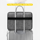 14 Inch PU Leather Laptop Bag, Portable Waterproof Laptop Case, Full Opening and Closing Sleeve Handbag, Briefcase for MacBook Air, Ipad, Business Travel