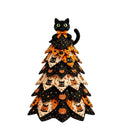 Spooky DIY Felt Halloween Tree Kit – Create a Whimsical Holiday Centerpiece with Pre-Cut Fabric, Plush Fill, and Adorable Ghostly Charms for Mantel, Desk, or Shelf Décor. (Large Black Cat)