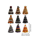 Spooky DIY Felt Halloween Tree Kit – Create a Whimsical Holiday Centerpiece with Pre-Cut Fabric, Plush Fill, and Adorable Ghostly Charms for Mantel, Desk, or Shelf Décor. (Red Rose)