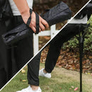 Ultra-Portable Folding Stool with Adjustable Height, Featherlight 340g Design, Load-Bearing 125kg, Ideal for Outdoor Hiking, Camping, Queueing, and On-the-Go Seating Solutions (Black)